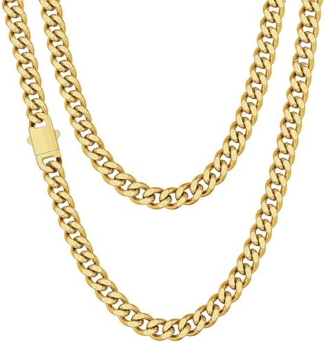 14K Gold Plated Chain Necklace for Men
