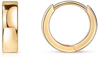 14K Gold Plated Hypoallergenic Huggie Earring