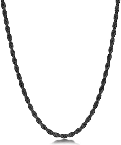 Black Rope Chain for Men